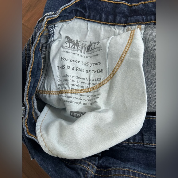 LEVI’S 541 Blue Jeans Men Size 48x29 Dark Wash Straight Leg - Picture 6 of 7